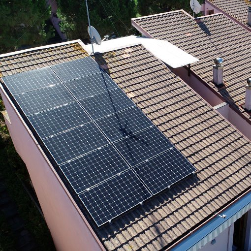 Impianto Fotovoltaico SunPower per villetta a schiera di Ancona